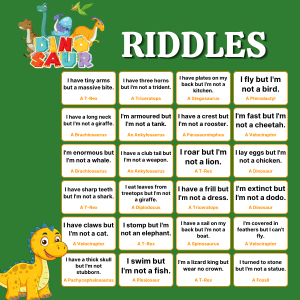 Dinosaur Riddles
