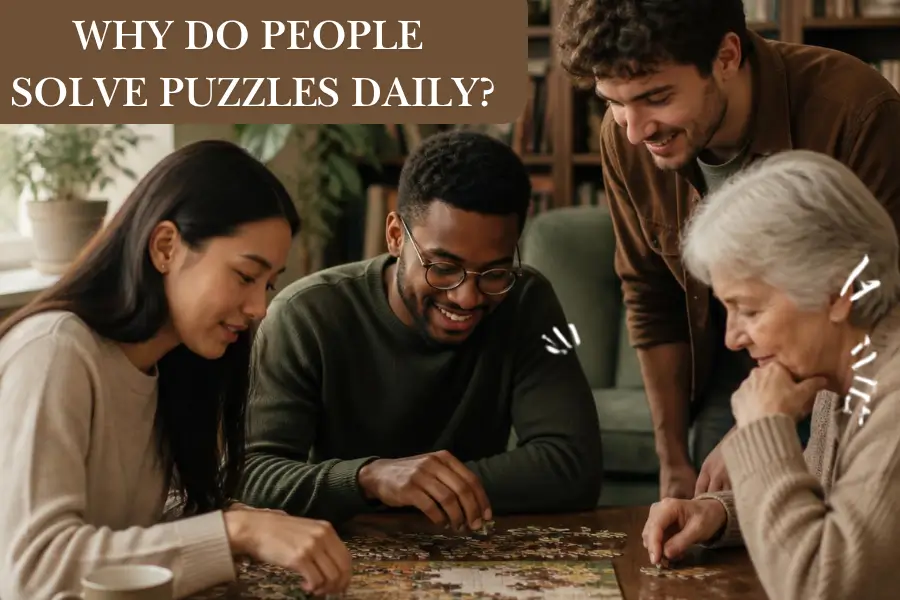 Why Do People Solve Puzzles Daily