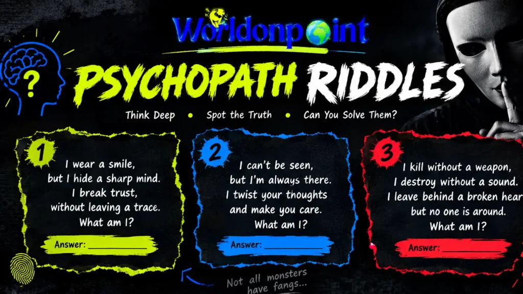 psychopath riddles