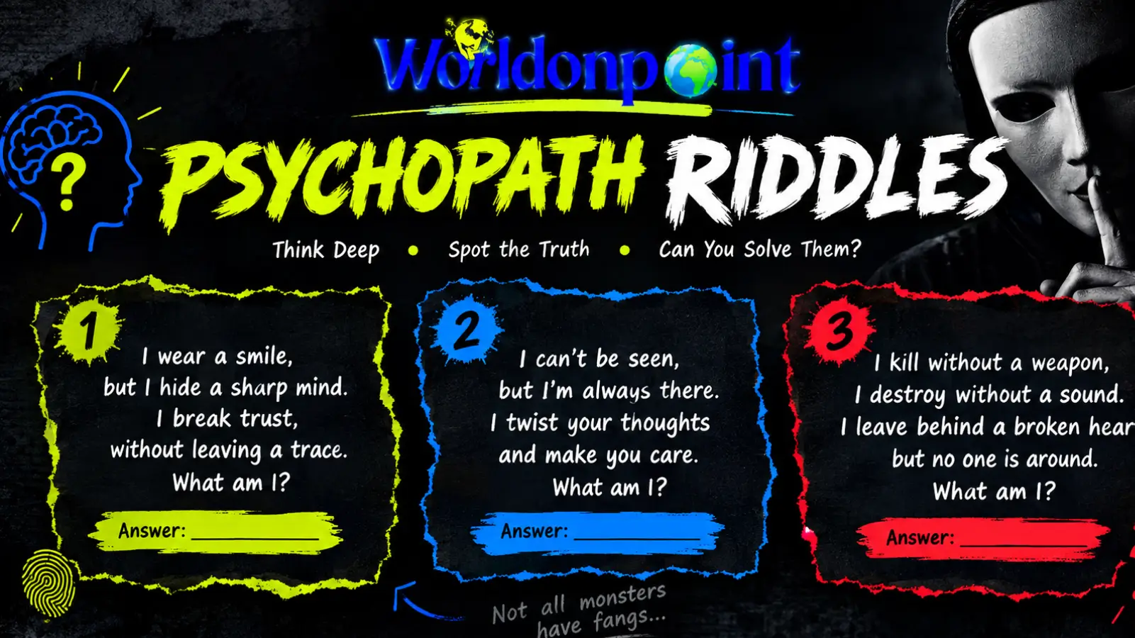 psychopath riddles