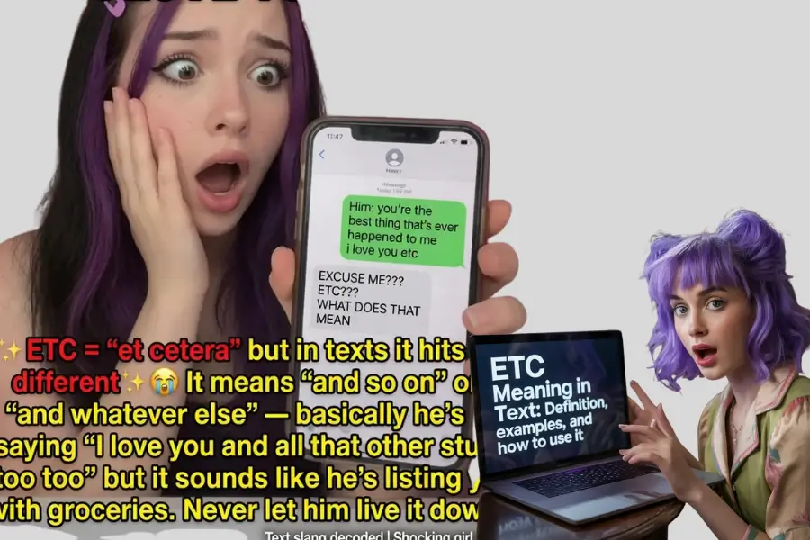 ETC Meaning in Text